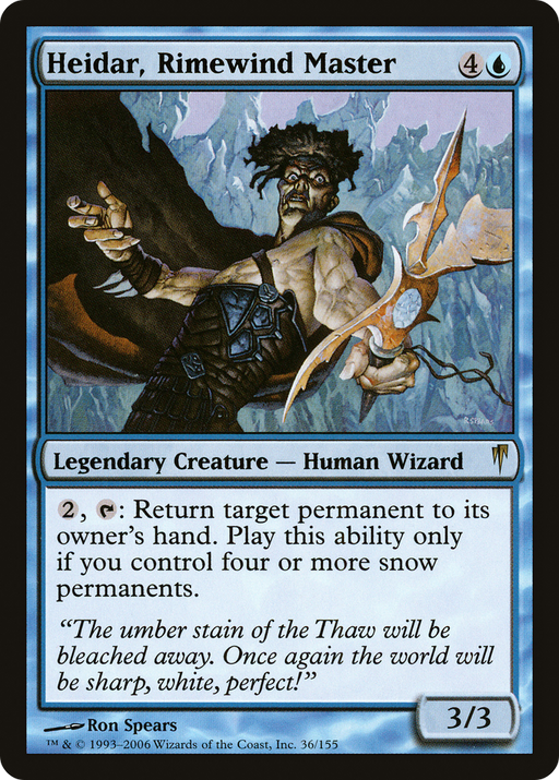 Heidar, Rimewind Master (CSP-036) [Coldsnap] Foil MTG Single Wizards of the Coast