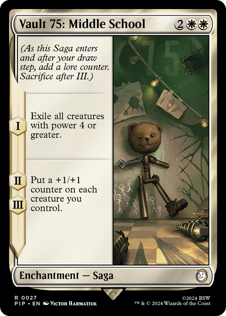 Vault 75: Middle School (PIP-027) [Fallout] MTG Single Wizards of the Coast