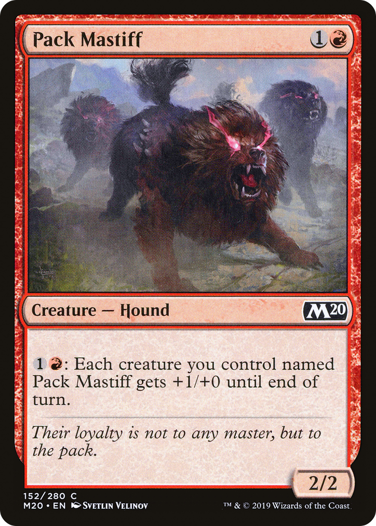 Pack Mastiff (M20-152) [Core Set 2020] MTG Single Wizards of the Coast