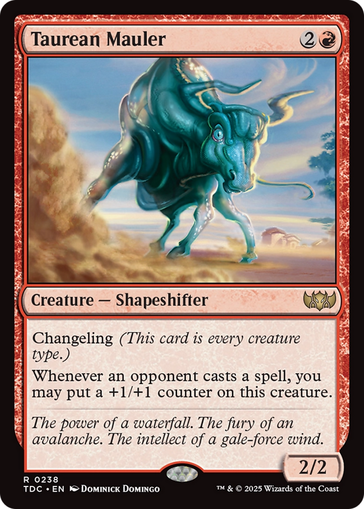 Taurean Mauler (TDC-238) [Commander: Tarkir: Dragonstorm] MTG Single Wizards of the Coast