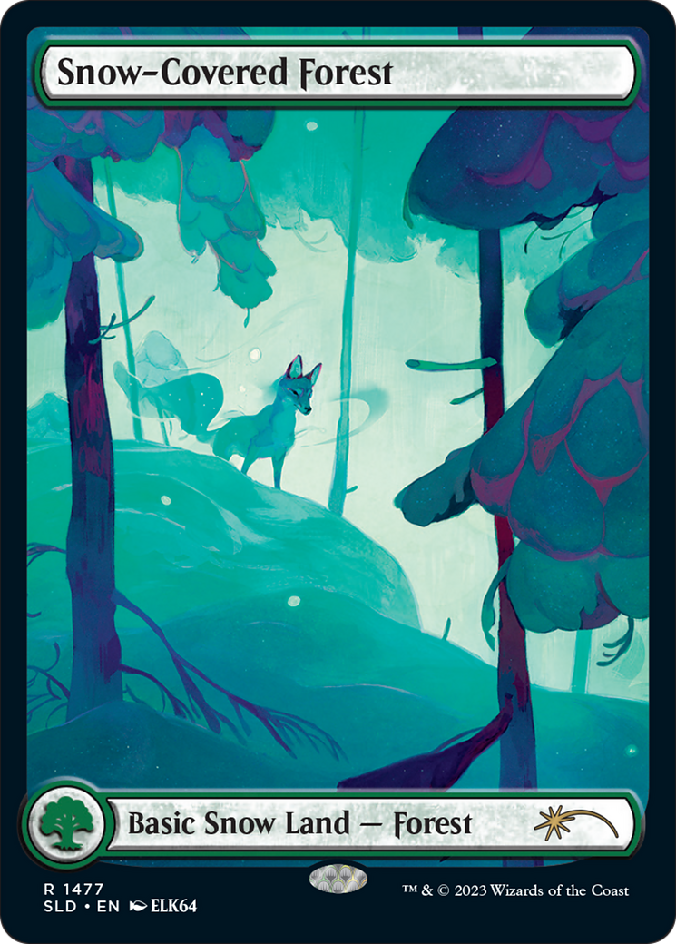 Snow-Covered Forest (SLD-1477) [Secret Lair] Drop (Full Art) MTG Single Wizards of the Coast
