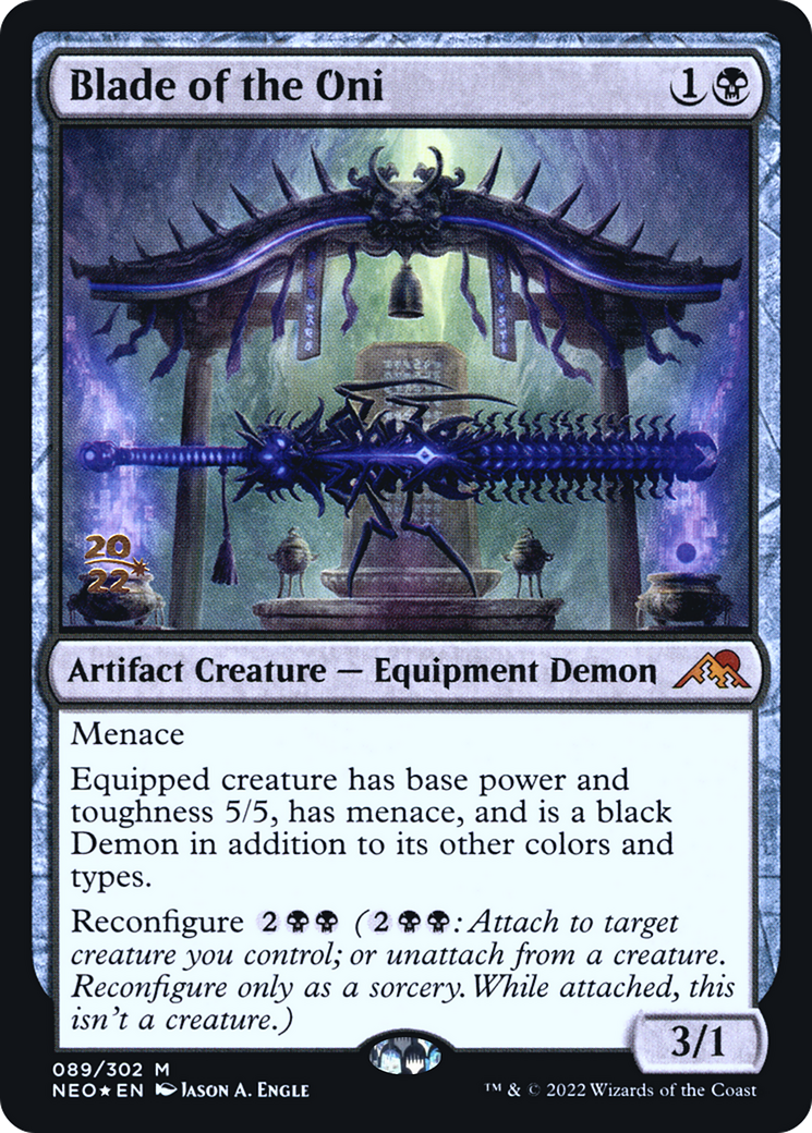 Blade of the Oni (PRE-89S) [Kamigawa: Neon Dynasty Promos] Foil MTG Single Wizards of the Coast