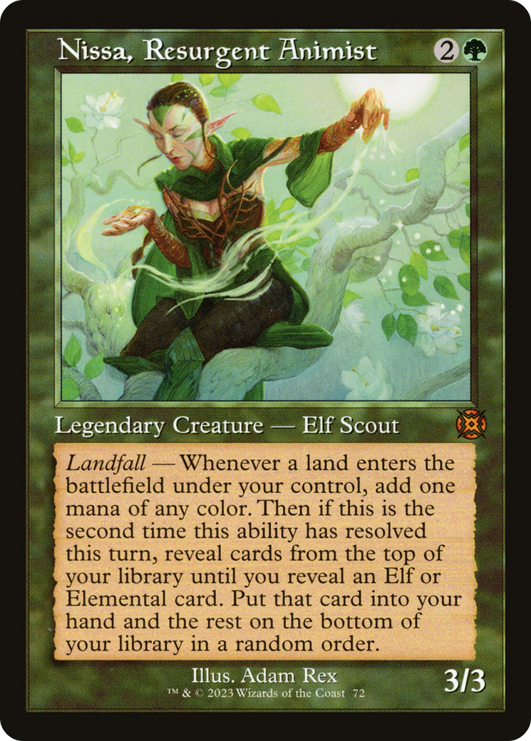 Nissa, Resurgent Animist (MAT-072) [March of the Machine: The Aftermath] (Showcase) MTG Single Wizards of the Coast