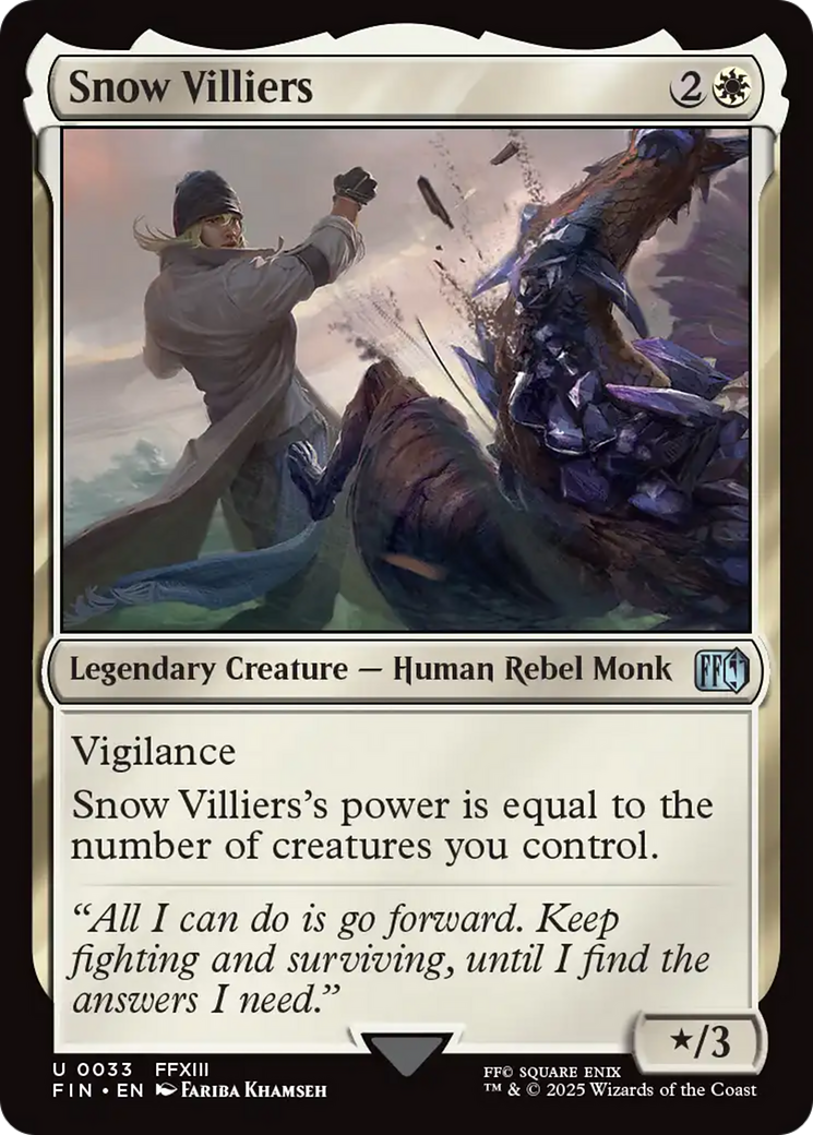 Snow Villiers (FIN-033) [FINAL FANTASY] Foil MTG Single Wizards of the Coast