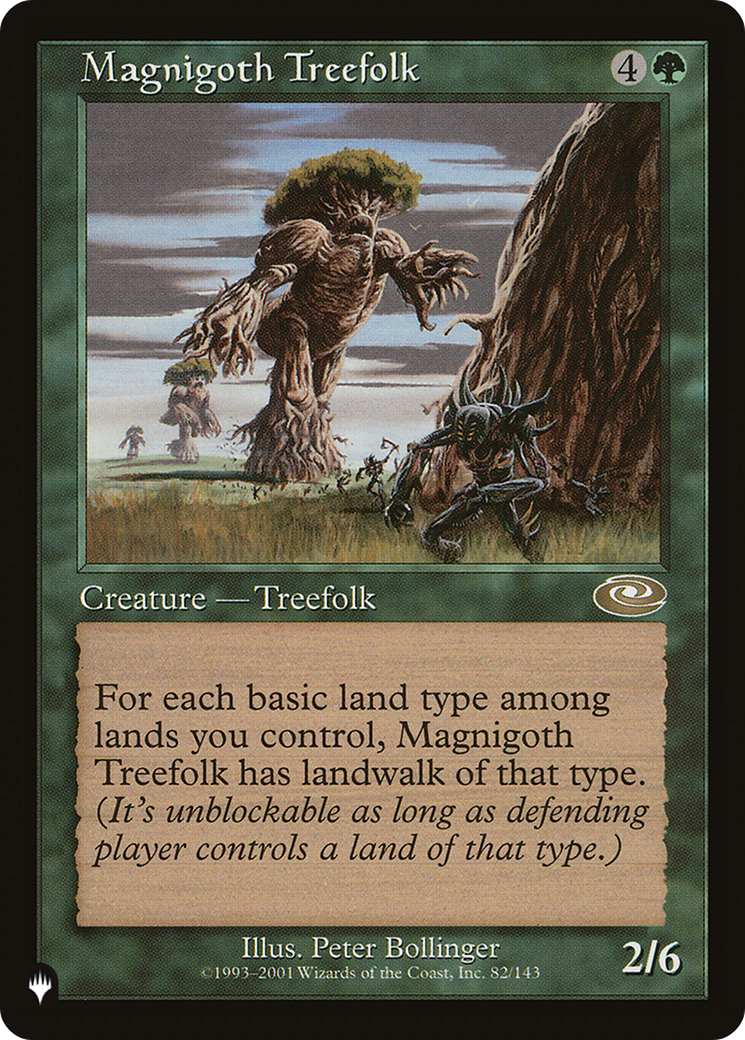 Magnigoth Treefolk (LIST-PLS-82) [Mystery Booster] The List MTG Single Wizards of the Coast