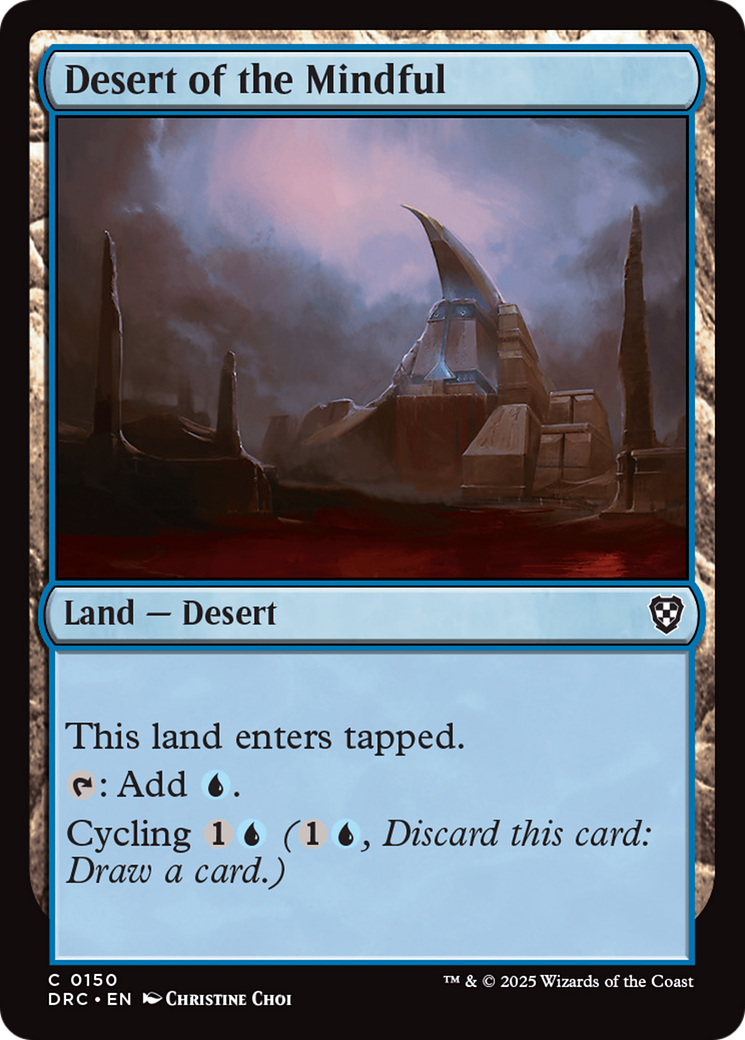 Desert of the Mindful (DRC-150) [Commander: Aetherdrift] MTG Single Wizards of the Coast