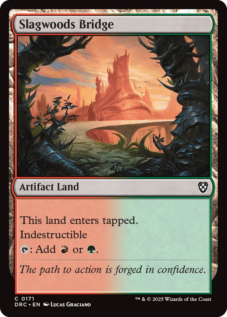 Slagwoods Bridge (DRC-171) [Commander: Aetherdrift] MTG Single Wizards of the Coast