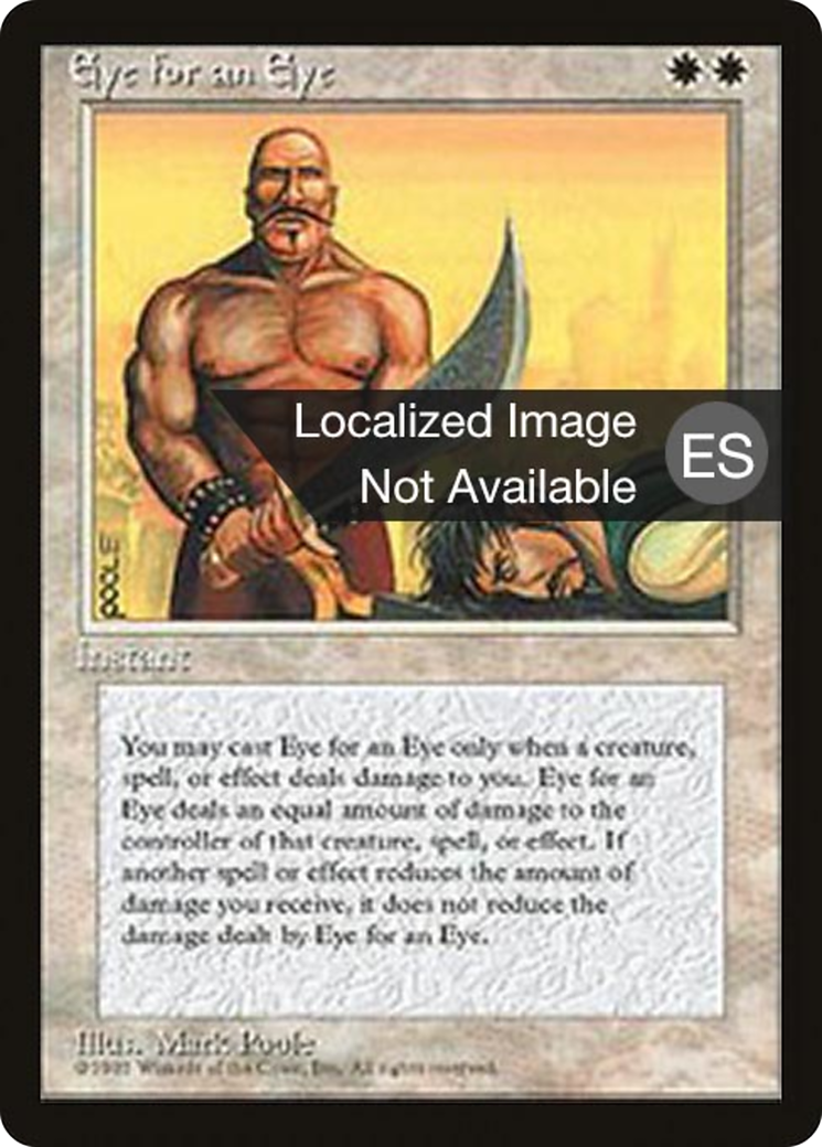 Eye for an Eye (4BB-025) [Fourth Edition Foreign Black Border] MTG Single Wizards of the Coast