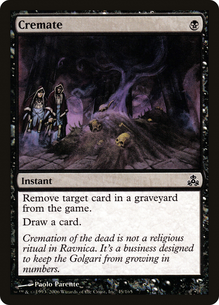 Cremate (GPT-045) [Guildpact] Foil MTG Single Wizards of the Coast