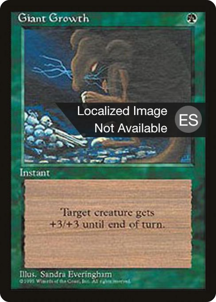Giant Growth (4BB-) [Fourth Edition Foreign Black Border] MTG Single Wizards of the Coast