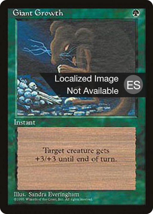 Giant Growth (4BB-) [Fourth Edition Foreign Black Border] MTG Single Wizards of the Coast