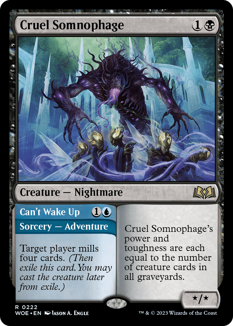 Cruel Somnophage (WOE-222) [Wilds of Eldraine] MTG Single Wizards of the Coast