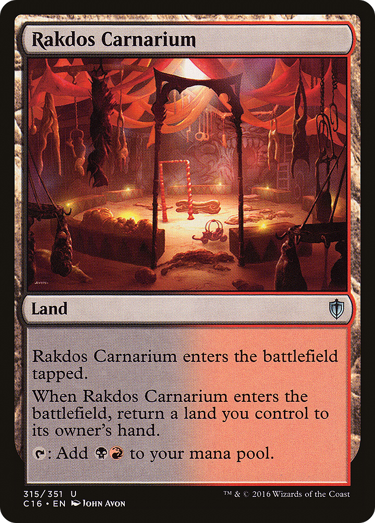 Rakdos Carnarium (C16-315) [Commander 2016] MTG Single Wizards of the Coast