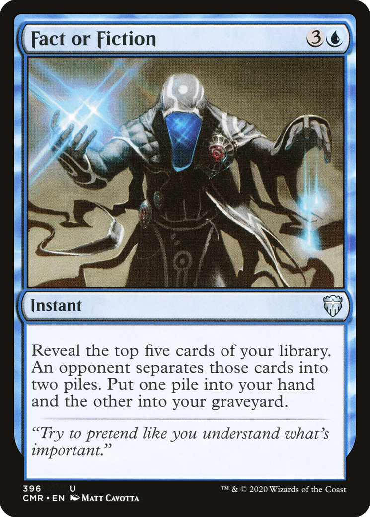 Fact or Fiction (CMR-396) [Commander Legends] MTG Single Wizards of the Coast
