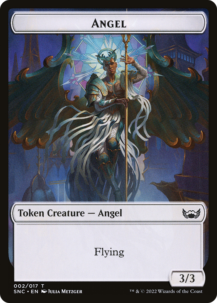 Angel (TSNC-002) [Tokens] Streets of New Capenna Tokens Foil MTG Single Wizards of the Coast