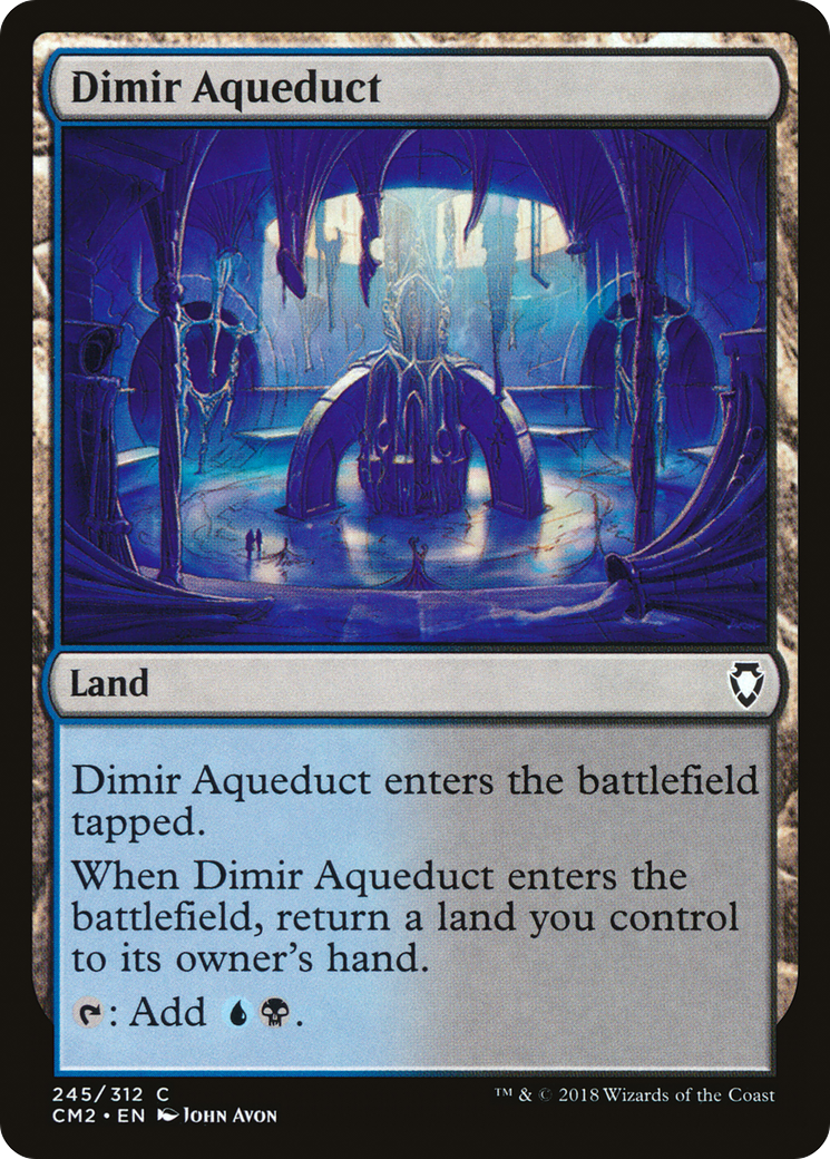 Dimir Aqueduct (CM2-245) [Commander Anthology Volume II] MTG Single Wizards of the Coast