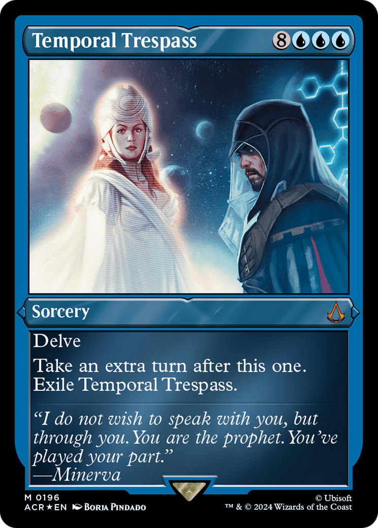 Temporal Trespass (ACR-196) [Assassin's Creed] Etched Foil MTG Single Wizards of the Coast