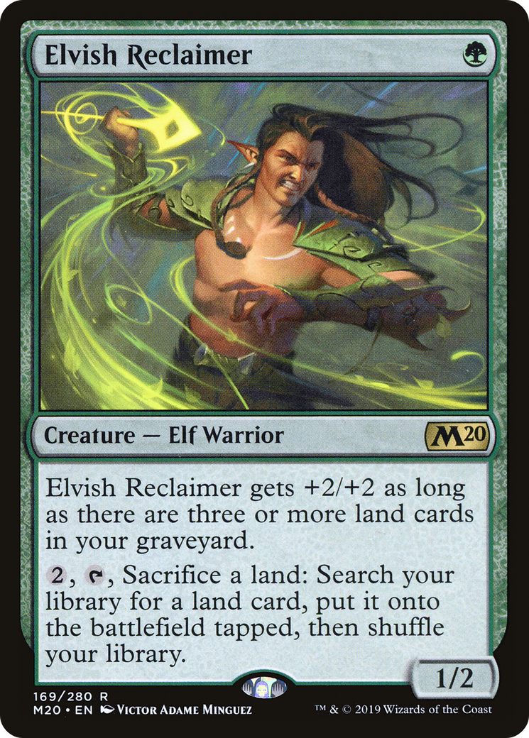 Elvish Reclaimer (M20-169) [Core Set 2020] Foil MTG Single Wizards of the Coast