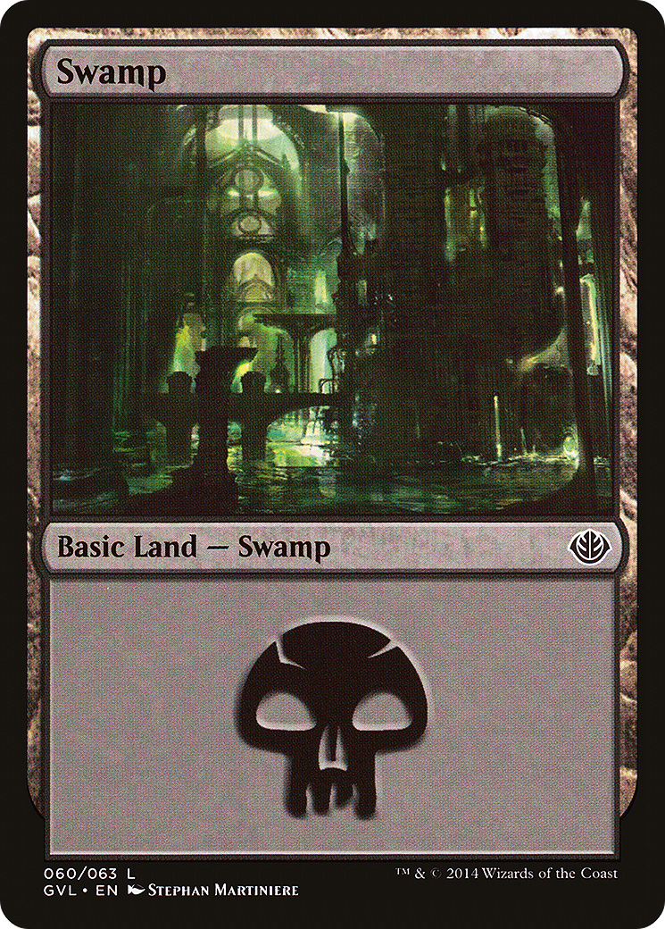 Swamp (60) (Garruk vs Liliana) (DD3-060) [Misc] Duel Decks Anthology: Garruk vs. Liliana MTG Single Wizards of the Coast