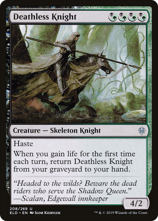 Deathless Knight (ELD-208) [Throne of Eldraine] MTG Single Wizards of the Coast