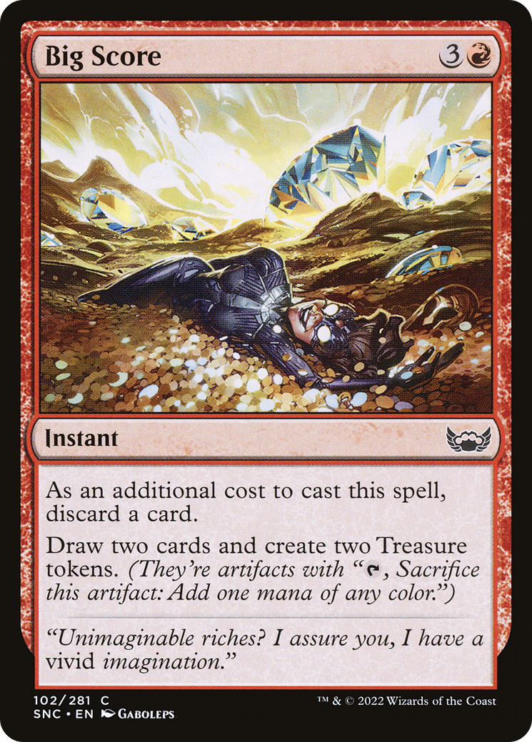 Big Score (SNC-102) [Streets of New Capenna] MTG Single Wizards of the Coast