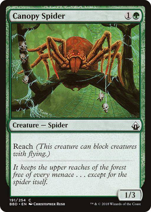 Canopy Spider (BBD-191) [Battlebond] MTG Single Wizards of the Coast