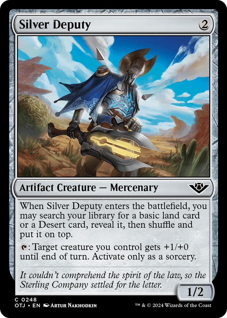 Silver Deputy (OTJ-248) [Outlaws of Thunder Junction] MTG Single Wizards of the Coast