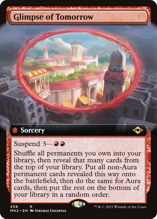 Glimpse of Tomorrow (MH2-458) [Modern Horizons 2] (Extended Art) MTG Single Modern Horizons 2