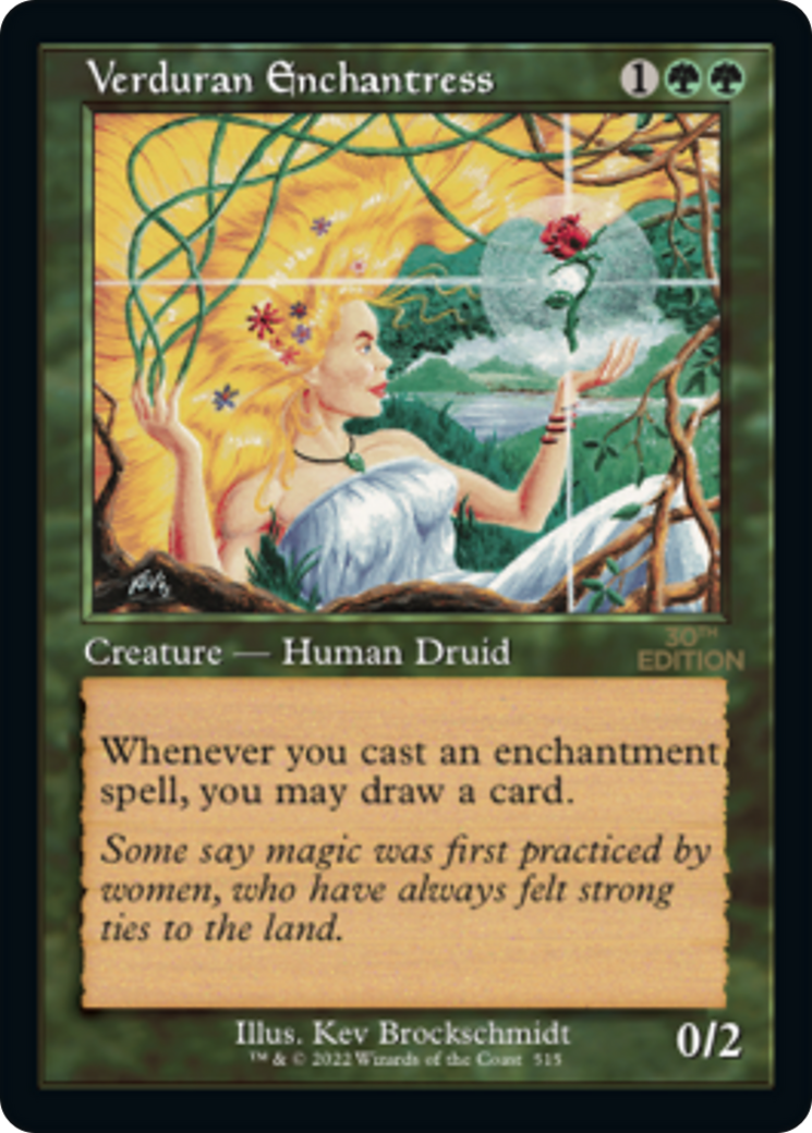 Verduran Enchantress (30A-515) [30th Anniversary Edition] MTG Single Wizards of the Coast