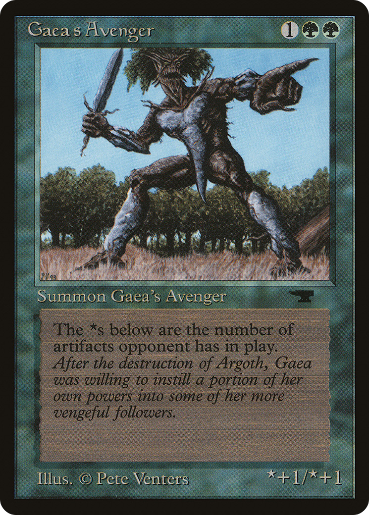 Gaea's Avenger (ATQ-033) [Oldschool] Antiquities MTG Single Wizards of the Coast