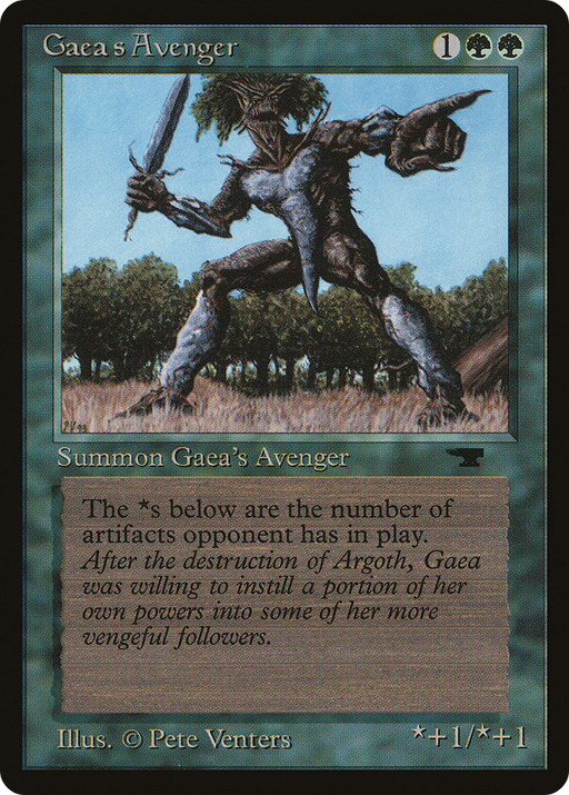 Gaea's Avenger (ATQ-033) [Oldschool] Antiquities MTG Single Wizards of the Coast