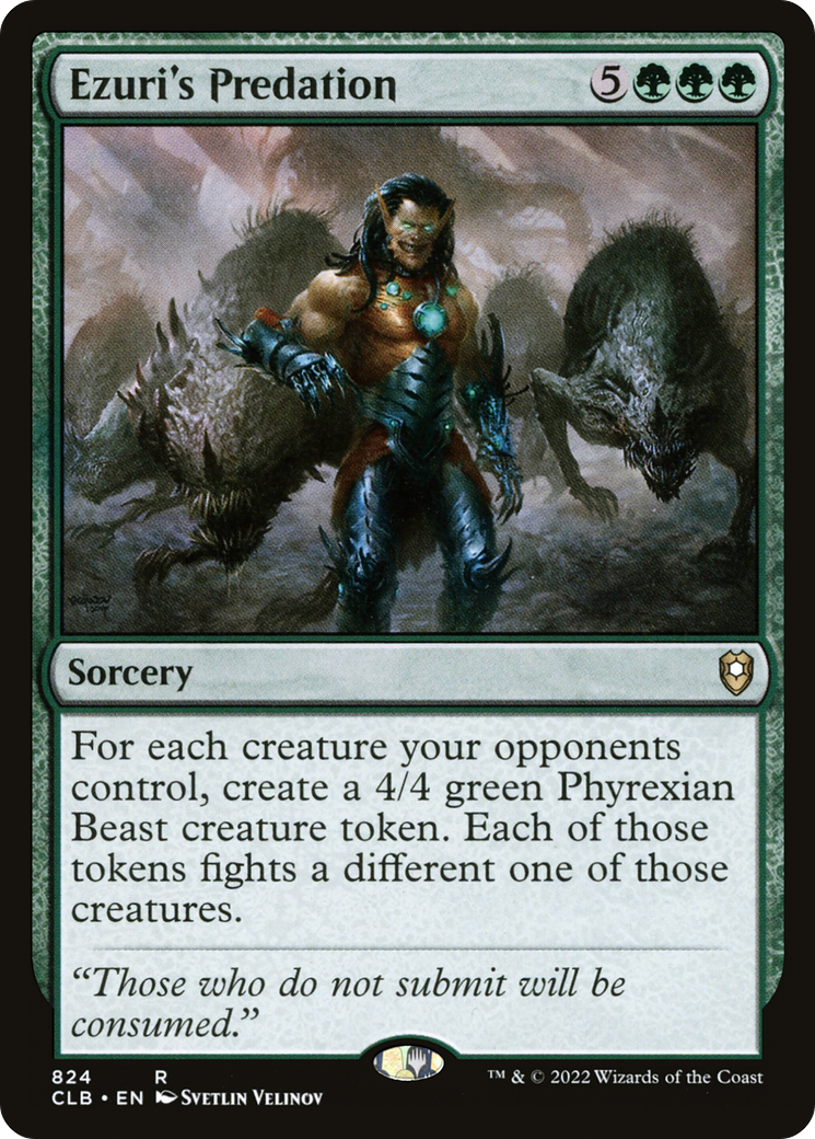Ezuri's Predation (CLB-824) [Commander Legends: Battle for Baldur's Gate] MTG Single Wizards of the Coast