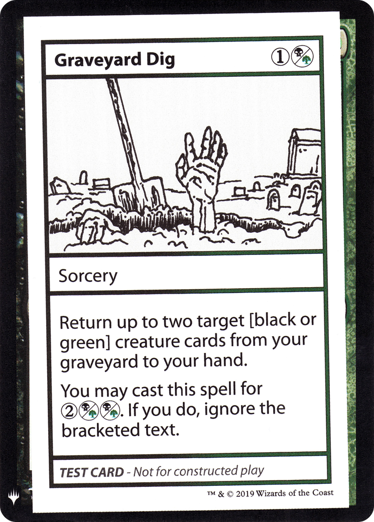 Graveyard Dig (CMB1-092) [Mystery Booster] Playtest Cards 2019 MTG Single Wizards of the Coast