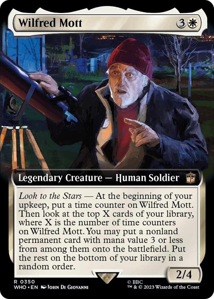 Wilfred Mott (WHO-350) [Doctor Who] (Extended Art) MTG Single Wizards of the Coast
