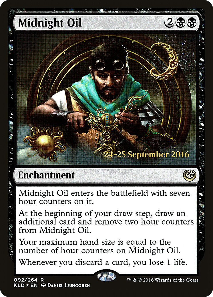 Midnight Oil [Kaladesh Prerelease Promos] MTG Single Magic: The Gathering