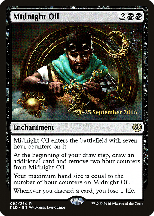 Midnight Oil (PRE-092) [Kaladesh Promos] Foil MTG Single Wizards of the Coast