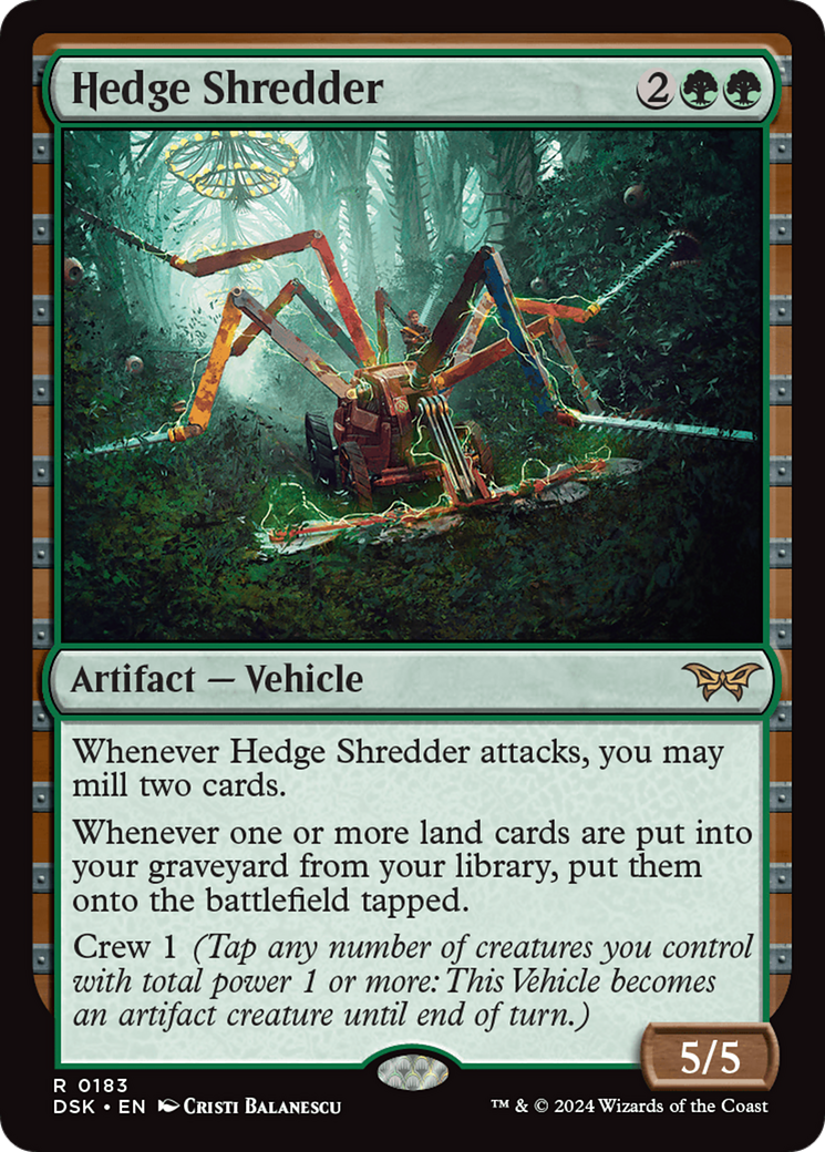 Hedge Shredder (DSK-183) [Duskmourn: House of Horror] Foil MTG Single Wizards of the Coast