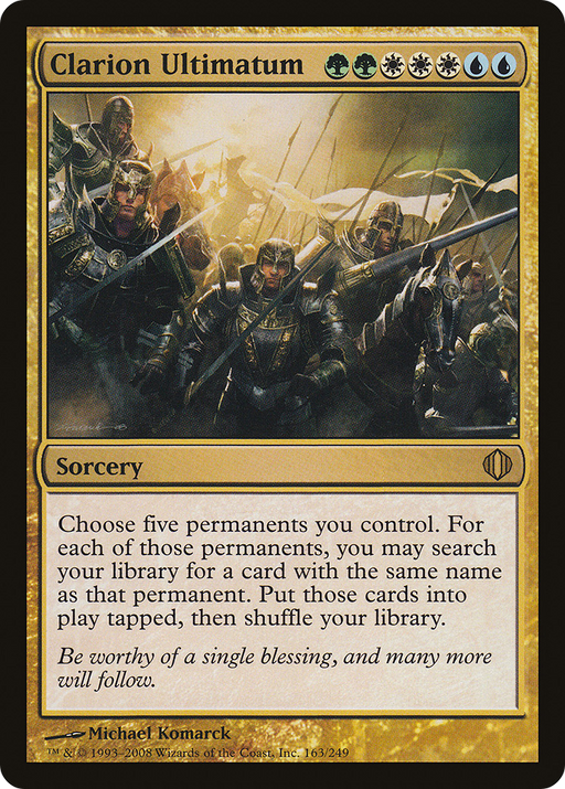 Clarion Ultimatum (ALA-163) [Shards of Alara] Foil MTG Single Wizards of the Coast