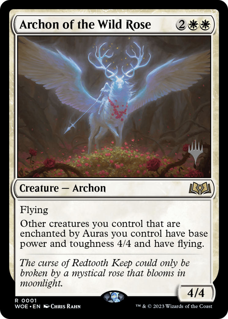 Archon of the Wild Rose (PPWOE-001) [Wilds of Eldraine Promos] MTG Single Wizards of the Coast