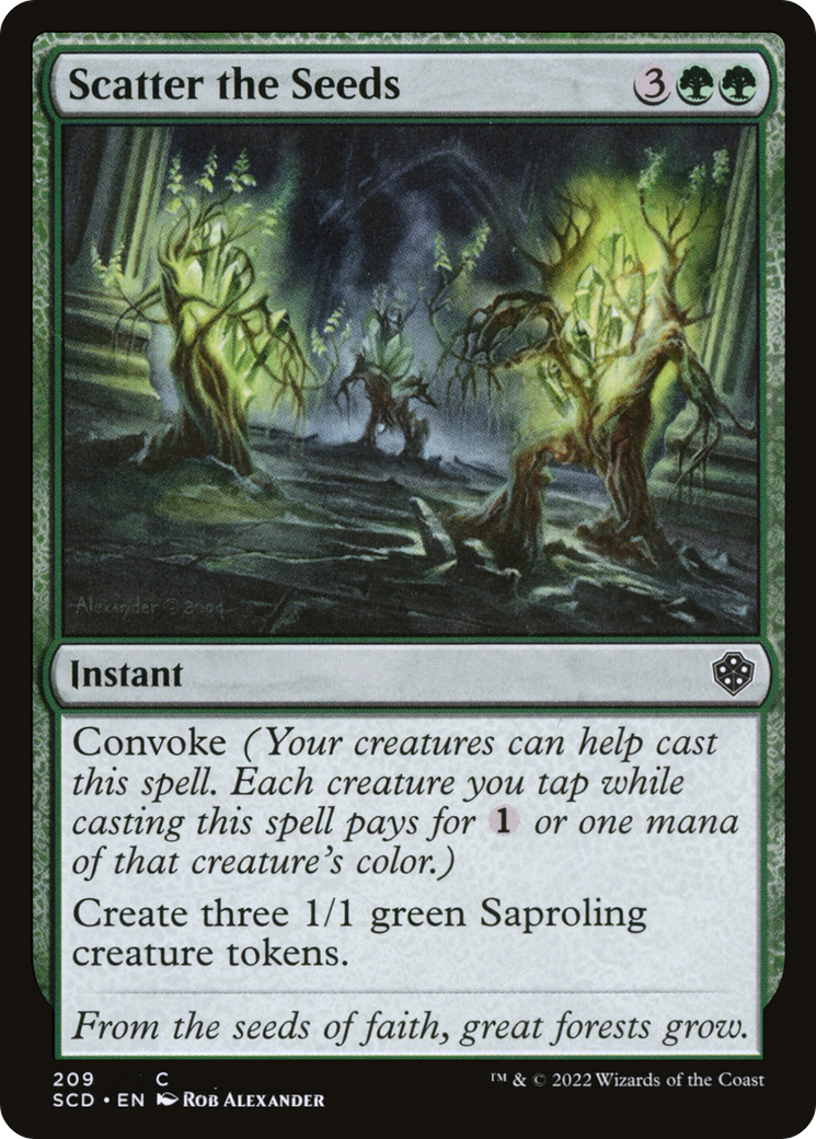 Scatter the Seeds (SCD-209) [Starter Commander Decks] MTG Single Wizards of the Coast