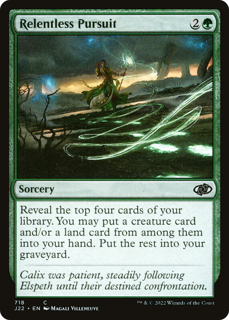 Relentless Pursuit (J22-718) [Jumpstart 2022] MTG Single Wizards of the Coast