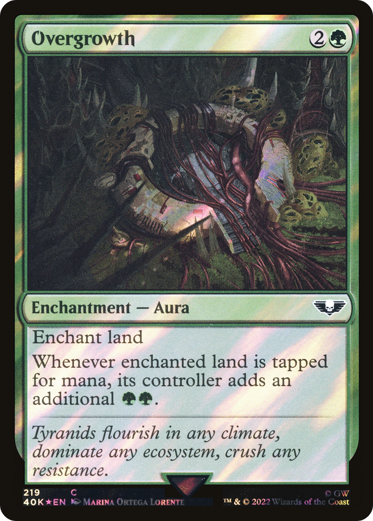 Overgrowth (40K-219★) [Warhammer 40,000 Commander] Foil MTG Single Wizards of the Coast