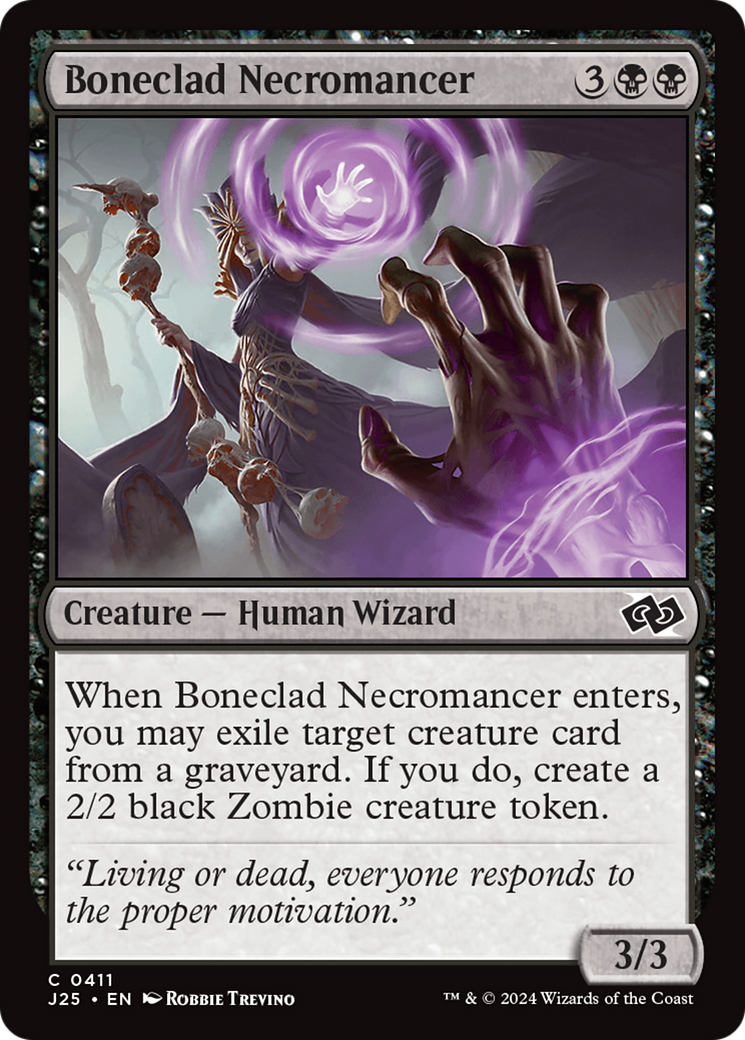 Boneclad Necromancer (J25-411) [Foundations Jumpstart] MTG Single Wizards of the Coast
