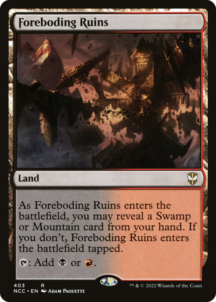 Foreboding Ruins (NCC-403) [New Capenna Commander] MTG Single Wizards of the Coast