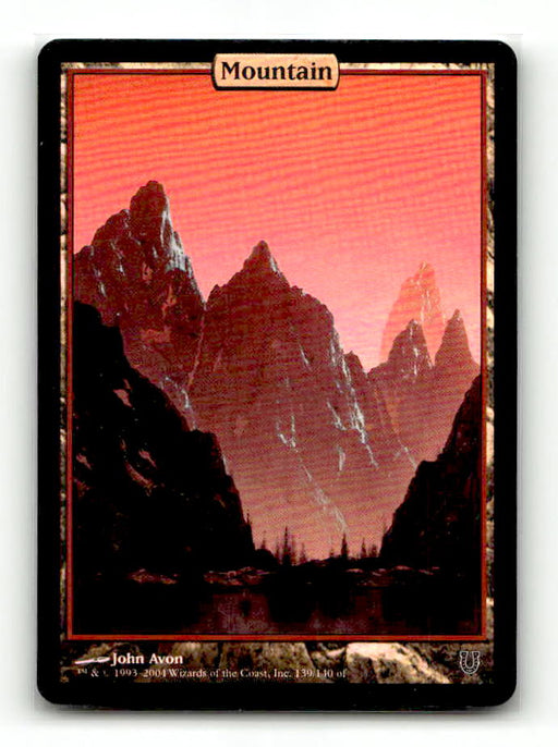 Mountain (139) [Unhinged] - Scan (LB-060) Foil High End MTG Single Magic: The Gathering