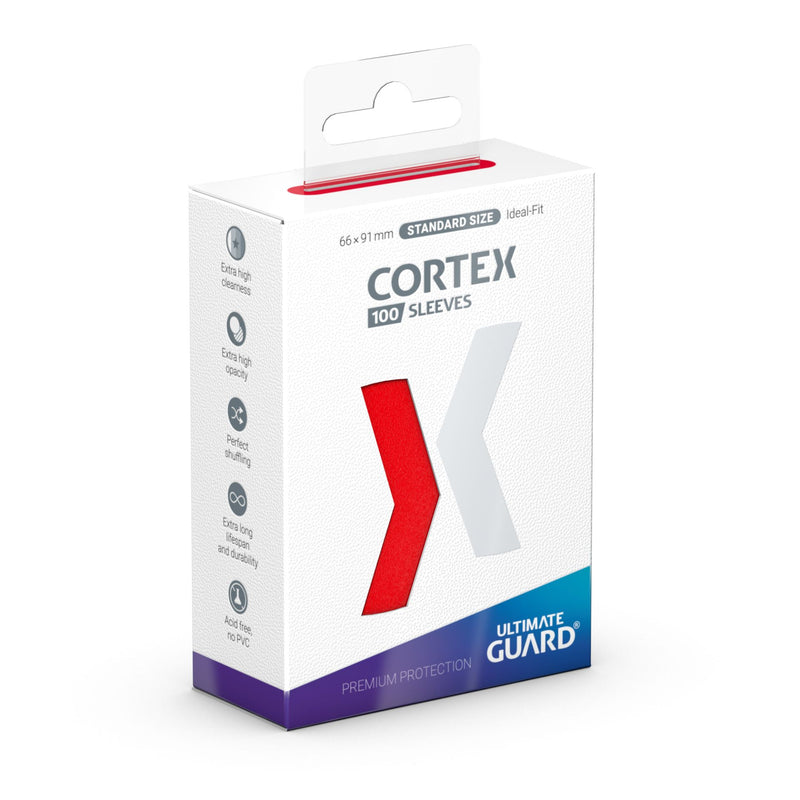 Ultimate Guard - 100ct Cortex Sleeves Std Size Red Card Sleeves Ultimate Guard