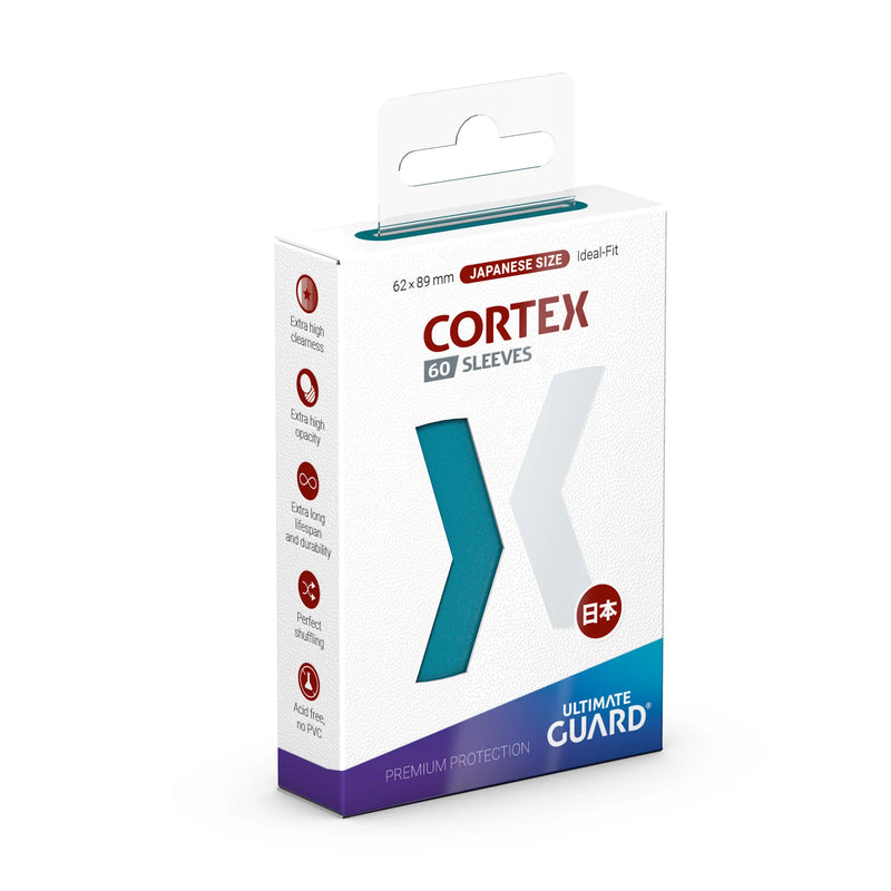Ultimate Guard: Japanese Size Cortex Glossy Sleeves - Petrol 60Ct Card Sleeves Ultimate Guard