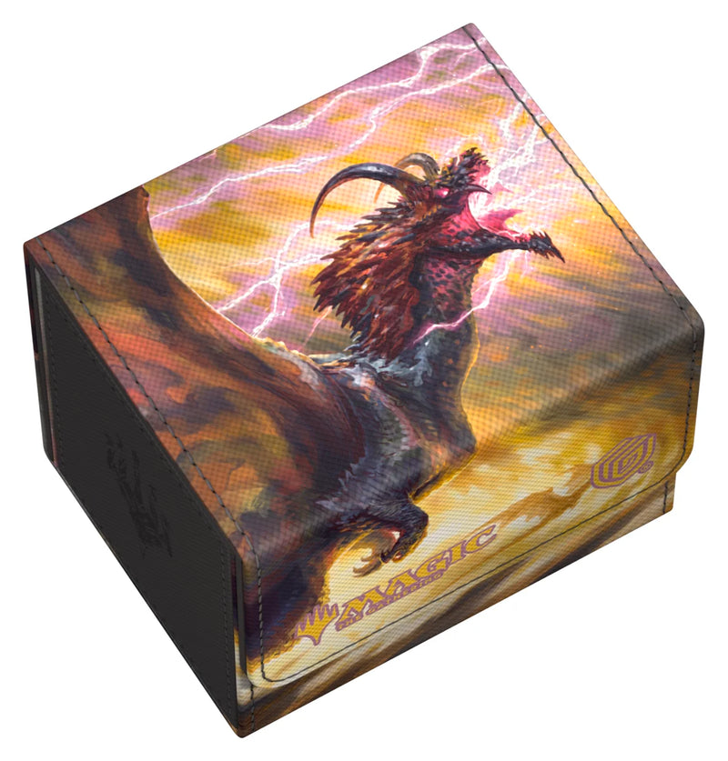Ultimate Guard: Sidewinder 100+ - "Stormscale Scion - Ghostfire" MTG Tarkir Dragonstorm Deck Boxes & Storage Ultimate Guard