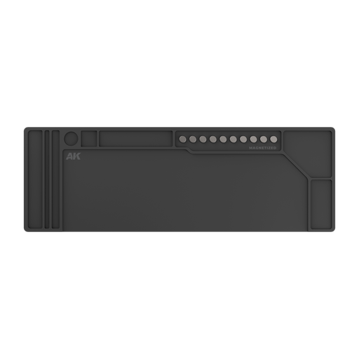 AK Interactive: Silicone Tablecloth Black 88.5 × 30cm Hobby Brushes AK INTERACTIVE