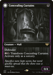 Concealing Curtains (DBL-368) [Innistrad: Double Feature] MTG Single Wizards of the Coast
